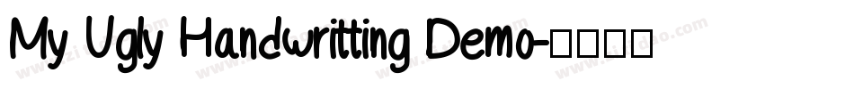 My Ugly Handwritting Demo字体转换